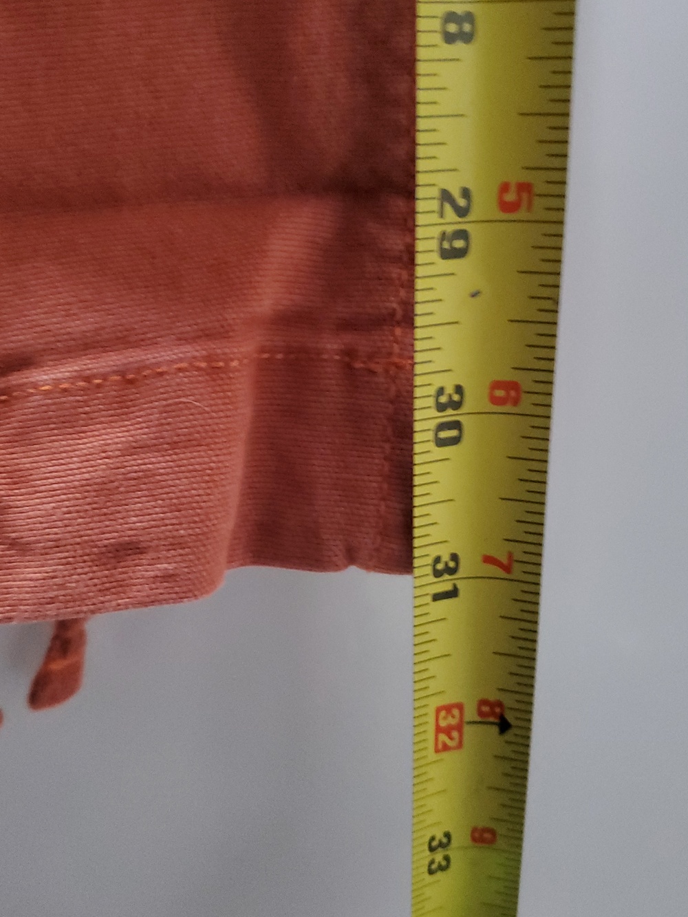 Topo Designs Mens Dirt Pants Size Large Classic Burnt Orange Organic Cotton Blen - Picture 13 of 16